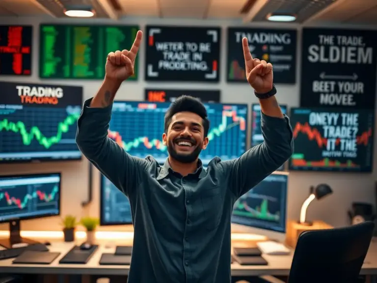 Trader funded by a prop trading firm